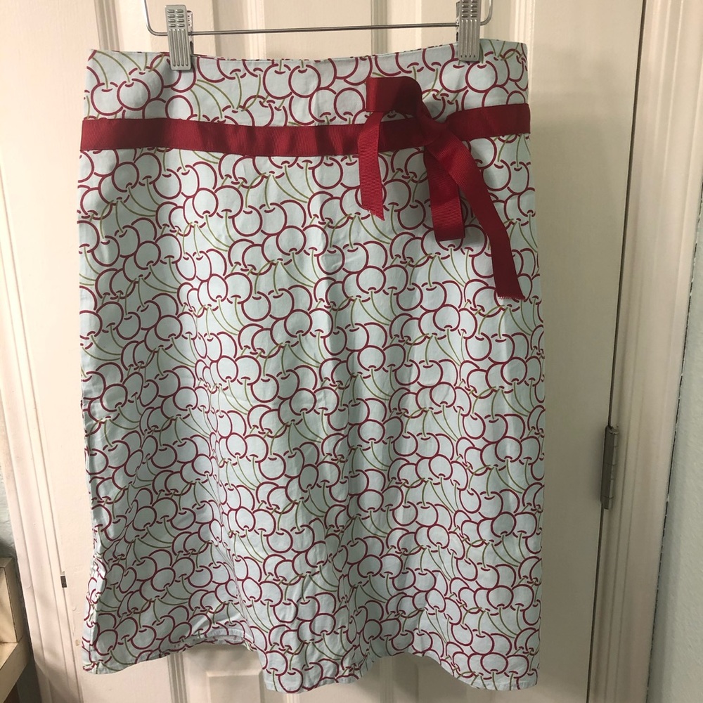 Xtrodinary graphic blue cherry print skirt - Picture 1 of 5